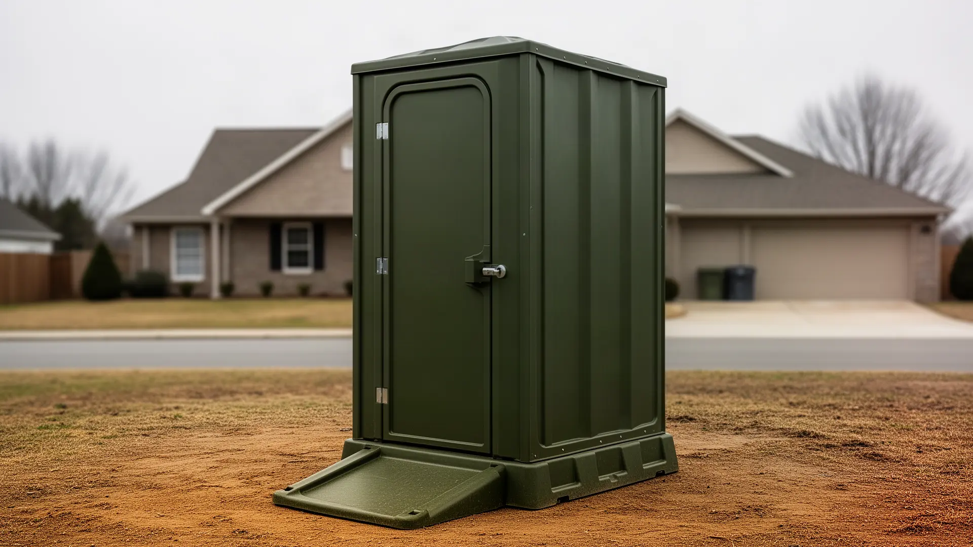Clean porta potty unit from Old Trail Porta Potties in Brighton, MA